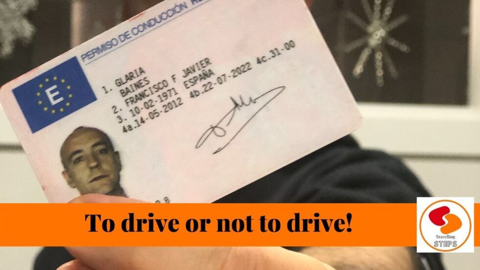 Spanish driving license Travelling Steps